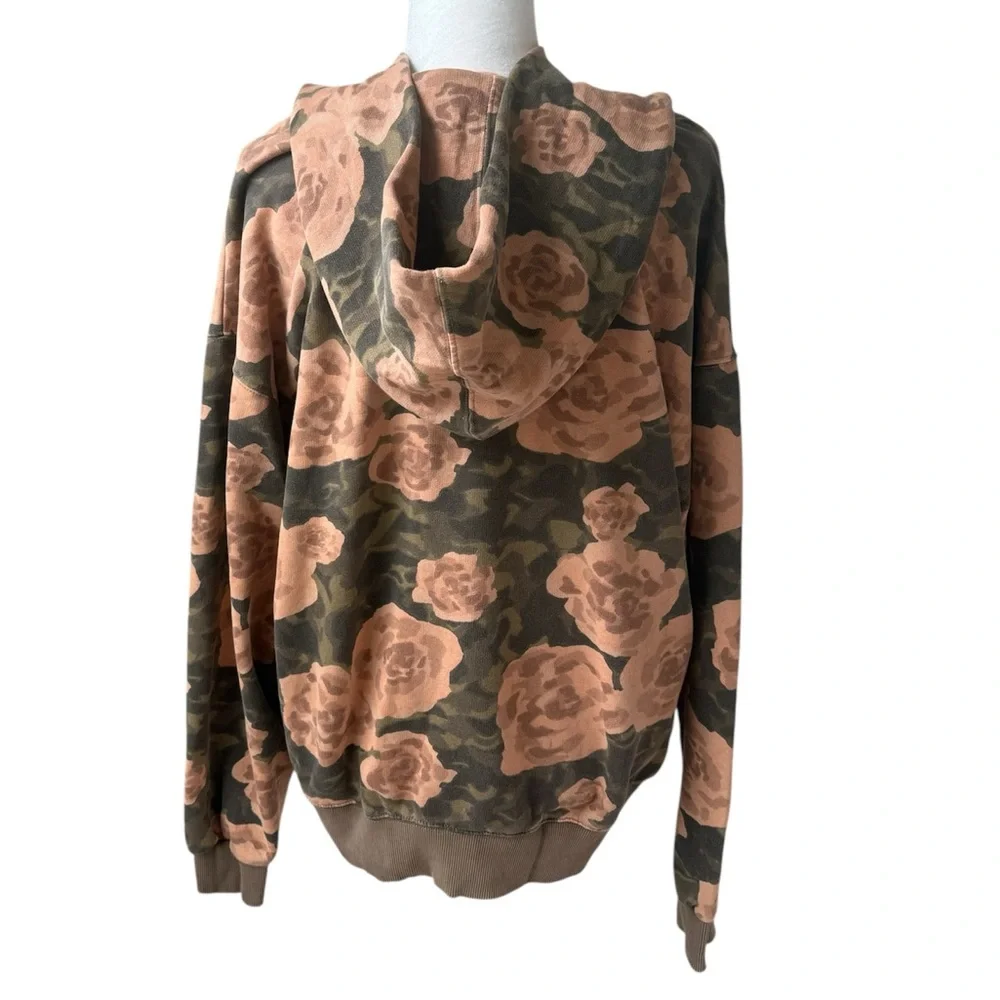 We The Free It’s A Vibe Oversized Relaxed Fit Hoodie In Green Moss Print Size XS - Picture 5 of 8